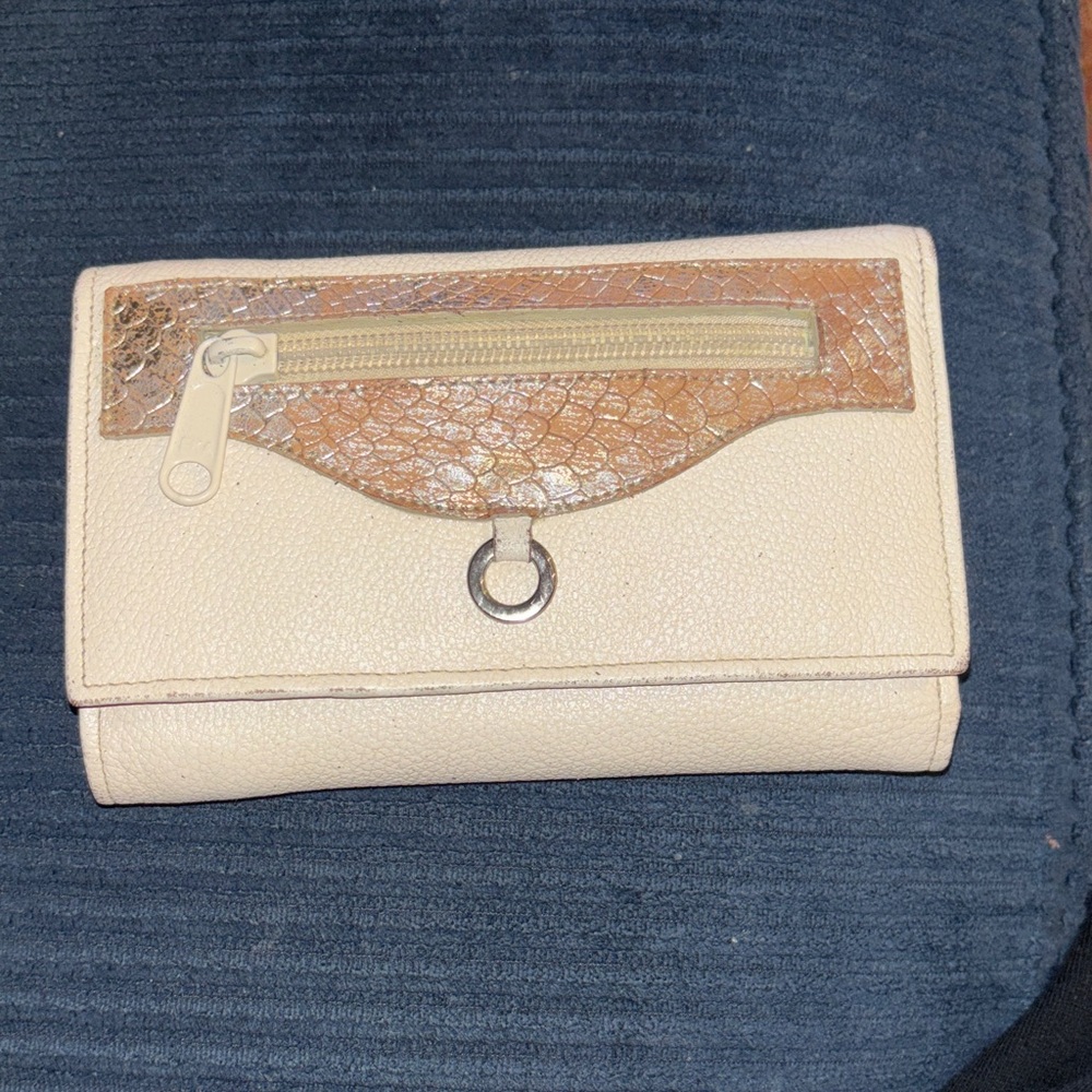 Elegant Cream and Brown Women's Clutch